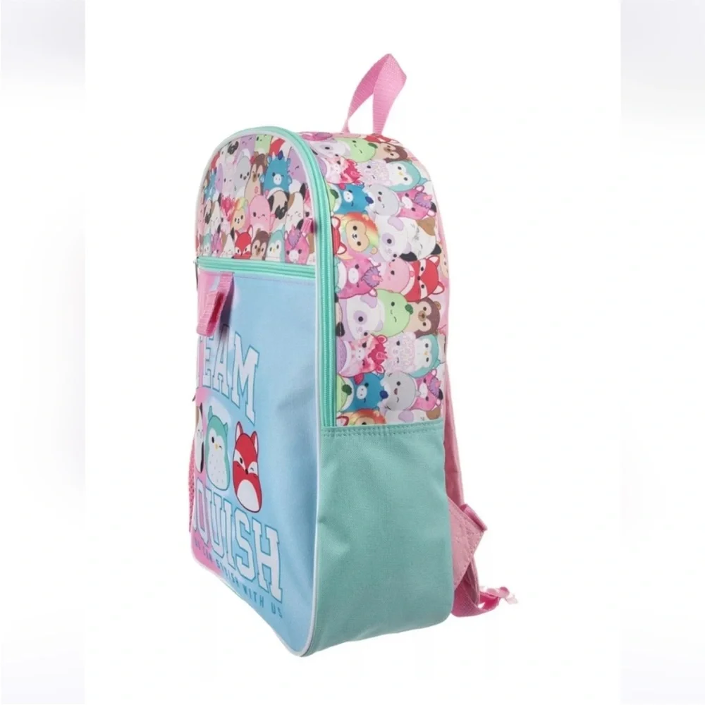 Squishmallows Pink and Blue Backpack Set